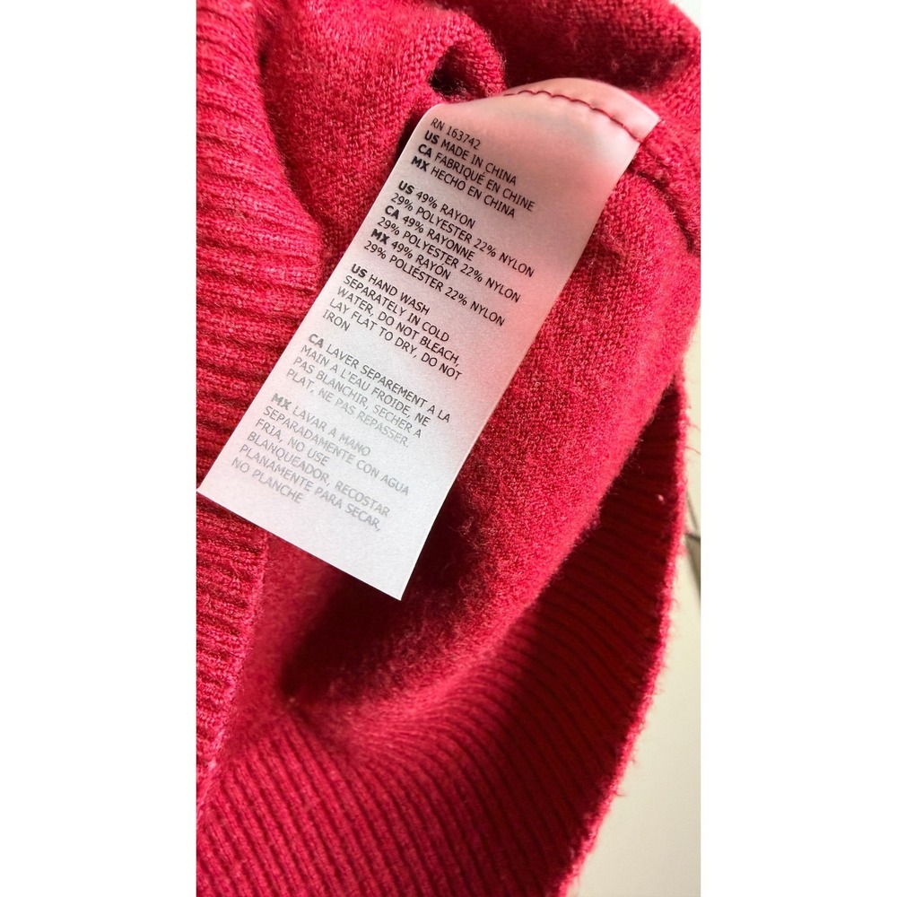 La Vila Milano Pink Flower Collar Short Sleeve Polo Sweater Knit Top Large - Picture 3 of 7